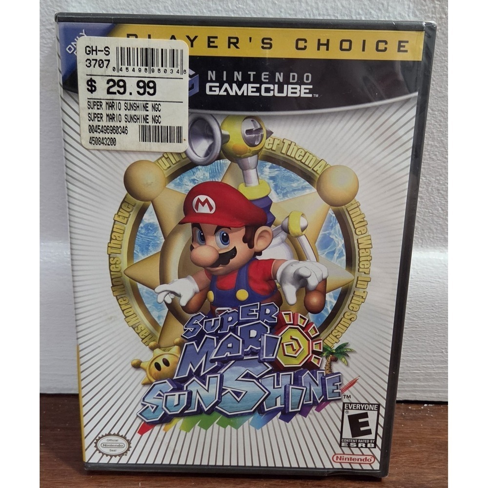 Super Mario Sunshine Nintendo GameCube - Sealed, Players choice 2002